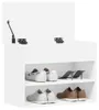 vidaXL Schuhbank Weiß 60x30x45 cm Holzwerkstoff Produktbild-Vorschau 9