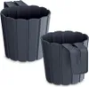 nabbi Kunststoff Balkonkasten DDEZ150 14,4 cm - Anthrazit Produktbild-Vorschau 3