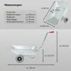 Schubkarre Einhandkarre Traglast 100 kg Volumen 75 L Produktbild-Vorschau 3