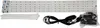 A white LED grow light strip with accessories on a white background. Náhľad obrázku produktu