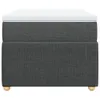 Boxspringbett mit Matratze Dunkelgrau 90x190 cm Stoff Produktbild-Vorschau 4
