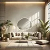 Lustro Łazienkowe Nieregularne LED - 120x92 - BAKU, z Podgląd zdjęcia produktu 4
