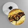 Wanduhr - Rund - Glasuhr - Auto Lenkrad Classic - 30x30cm - Produktbild-Vorschau 2