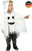 Halloween Kostüm Gespenst Kleiner Polter-Geist für Kinder von Vorne mit Made in Germany-Symbol Produktbild-Vorschau