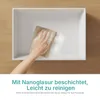 EMKE Aufsatzwaschbecken Keramik Rechteckig 450x320mm Weiß Produktbild-Vorschau 3