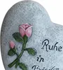 Relaxdays Grabschmuck Herz, Gedenkstein mit Spruch "Ruhe in Produktbild-Vorschau 7