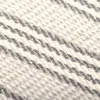 vidaXL Strisce di cotone 160 x 210 cm Grigio e bianco Anteprima dell’immagine prodotto 5
