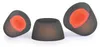 Three earbud tips are shown on a white background. Two of the tips are shown in cross-section, revealing their inner red lining. Náhled obrázku produktu