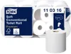 A pack of Tork toilet paper rolls with a single roll in the foreground. Produktbild-Vorschau
