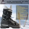A ski boot with product features listed in text overlay. Anteprima dell’immagine prodotto