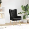 vidaXL Sessel Schwarz 63 x 67 x 94 cm Stoff und Sperrholz Produktbild-Vorschau 2