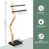eluno Porte-serviettes sur pied indépendant, 2 barres, Voir les images du produit 7