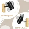 ZMH lampa sufitowa czarny reflektor sufitowy 1 płomień Podgląd zdjęcia produktu 6