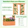 COSTWAY Hochbeet mit Rankgitter, hängendem Dach & Produktbild-Vorschau 6