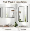 Specchio da bagno 20'' x 28'' con cornice in alluminio per Anteprima dell’immagine prodotto 7
