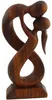 Scultura in legno figura astratta in legno statua Africa Anteprima dell’immagine prodotto 9