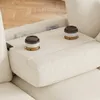 Merax L-Form Ecksofa 4 Sitzer, Chenille Sofa Mit Produktbild-Vorschau 7
