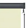 vidaXL Tenda a rullo per esterni 60 x 250 cm bianco crema Anteprima dell’immagine prodotto 5