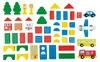 PLAYTIVE Holzbausteine Stadt Spielzeug 50-teilig Massivholz Produktbild-Vorschau 4