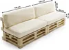 Abziehbares palettenkissen lot x2 aus polyester BANANAIR Produktbild-Vorschau 3