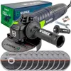 WUBER Úhlová bruska 1500W 125mm + 10 kotoučů W27471 Náhled obrázku produktu 1