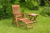 Merxx 2tlg. Gartenmöbelset "Comodoro" - 1 Sessel, 1 Hocker Produktbild-Vorschau 2
