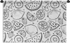 MuchoWow® Wandteppich Wandbehang Erdbeere - Kiwi - Muster - Produktbild-Vorschau 1