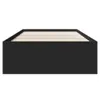 vidaXL Bettgestell Schwarz 90x190 cm Holzwerkstoff Produktbild-Vorschau 4