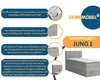 Elegantes Boxspringbett Polsterbett Komplettbett Hotelbett Produktbild-Vorschau 5