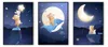 Postertech 3er Kinderzimmer Poster Set Tiere Mond und Produktbild-Vorschau 1