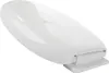 A white toilet seat with a hinge mechanism, shown from a diagonal angle against a white background. Náhľad obrázku produktu