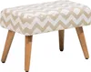A modern ottoman with a zigzag pattern on a white background. Náhled obrázku produktu