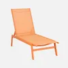 sweeek - 2er-Set Multipositions-Liegen aus Stahl - Orange Produktbild-Vorschau 2