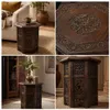Orientalischer Beistelltisch Ø 42,5cm H 47cm aus Mango Produktbild-Vorschau 7