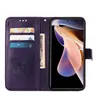 Xiaomi Poco X4 NFC Hülle, Schmetterling Prägung Flip Leder Produktbild-Vorschau 3