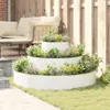 vidaXL Fioriera da giardino Bianca 120 x 120 x 20 cm Anteprima dell’immagine prodotto 4