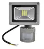 A close-up studio shot of an LED floodlight with a motion sensor. Anteprima dell’immagine prodotto