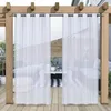 Outdoor Vorhang Transparent Vorhänge Voile Wasserdicht mit Produktbild-Vorschau 8