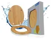 WENKO Sedile WC Bambù Scuro Coperchio WC Bicchieri WC Bagno Anteprima dell’immagine prodotto 2