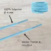 Runde Schnürsenkel in Blau Hell - 80cm Produktbild-Vorschau