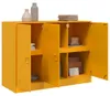 vidaXL Príborník horčicovo žltý 99x39x73 cm oceľ Náhľad obrázku produktu 5