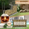Stojak na drewno opałowe na zewnątrz metalowy 223 x 25 x Podgląd zdjęcia produktu 4