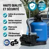 MONZANA Pompe filtre à sable 13.2 m³ préfiltre 25kg verre Voir les images du produit 4