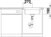 Nerezový dřez Blanco ETAGON 500-IF 440 x 540 mm 521840 Náhled obrázku produktu 6