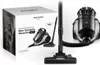 A product shot of a vacuum cleaner and its packaging. Podgląd zdjęcia produktu