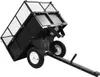 A black utility trailer with a mesh cage, tilted upwards, shown against a white background. Náhľad obrázku produktu