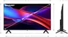 Front and side views of a Sharp television with dimensions indicated. Produktbild-Vorschau