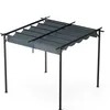 Blumfeldt Pergola 3x3 m - Wetterfestes Polyesterdach, Produktbild-Vorschau 2