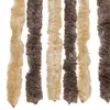 vidaXL Záclona Fly tmavě hnědá a béžová 100x200 cm žinylka Náhled obrázku produktu 5