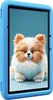 A blue protective case for a tablet, displaying a cute cartoon dog on the screen. Náhľad obrázku produktu